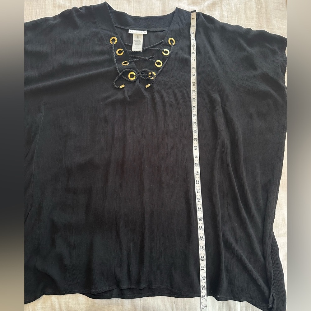 La Blanca NWT Capri Lace Front Coverup Caftan - Picture 8 of 10
